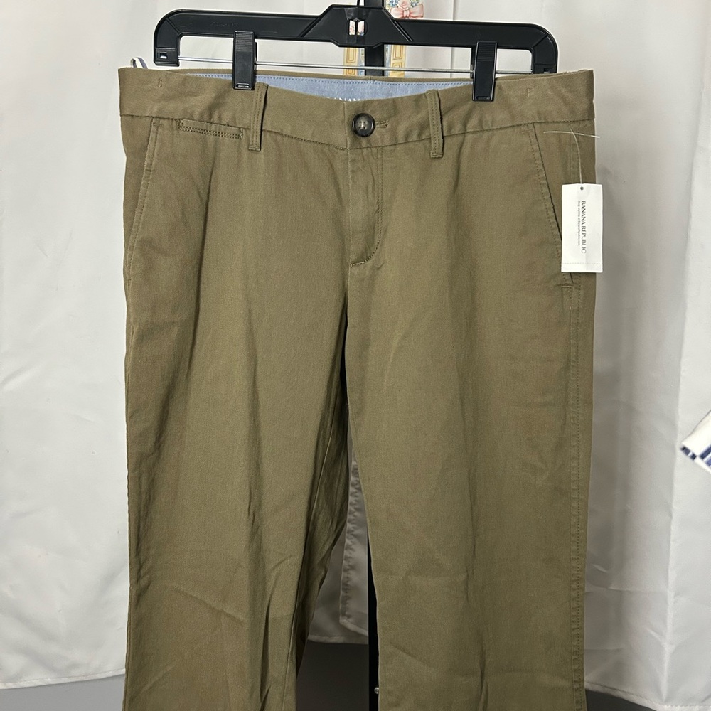 NWT Banana Republic 6 Olive Green Chino Pants